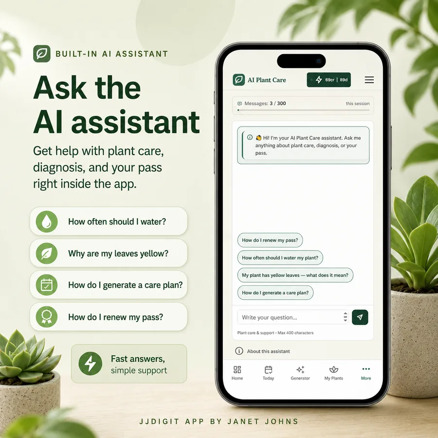 Built-in AI assistant screen